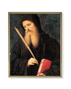 8" x 10" Gold Plaque Frame with a Perugino: St. Benedict Print