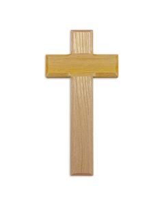 8 inch Oak Cross in Box