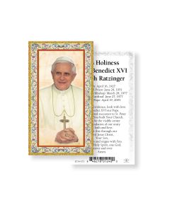 Pope Benedict XVI Holy Card
