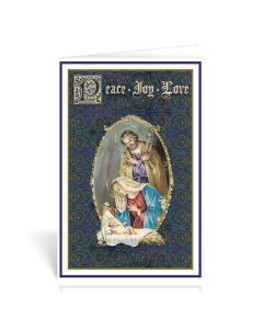 Holy Family Peace, Joy, Love Greeting Cards Boxed