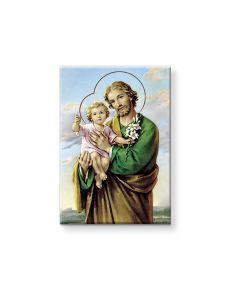2" x 3" Saint Joseph Magnetic Laminated Plaque