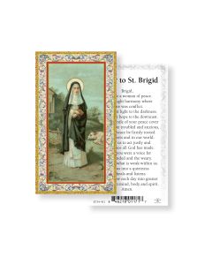 Prayer to Saint Brigid Holy Card