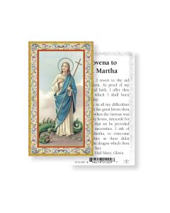 Saint Martha Holy Card