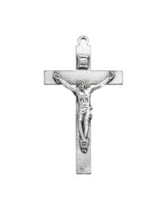 2" Antiqued Silver Oxidized Crucifix