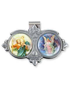 Saint Christopher Resin Visor Clip (Sold in Inc. of 3)