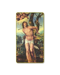Saint Sebastian Holy Card