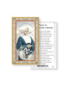 Prayer to Saint Catherine Laboure Holy Card