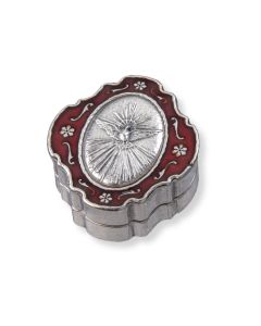 Holy Spirit Red Epoxied Metal Keepsake Box Only