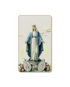 Our Lady of Grace with Miraculous Medal Cardinal Series Holy Cards