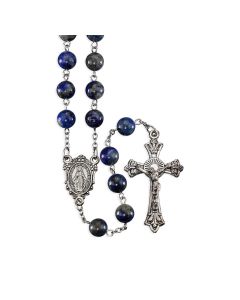 8mm Natural Lazurite Lapis Blue Stone Rosary