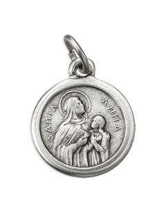 15mm Round Saint Anne Medal