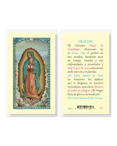 Purisima Virgen de Guadalupe Holy Card