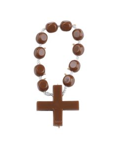 Brown Cord Rosary Ring