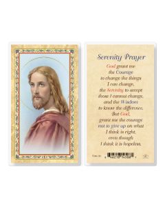 Serenity Prayer - Head of Christ Laminated Holy Card. Inc. of 25