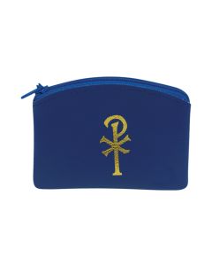 Blue Rosary Case with Zipper (Sold in Inc. of 6)  -P65