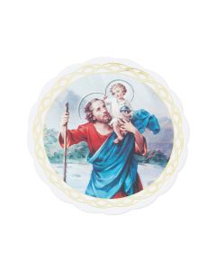 3" Saint Christopher Auto Window Sticker