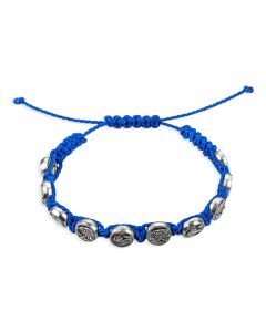 Our Lady of Lourdes Blessed Bead Cord Bracelet