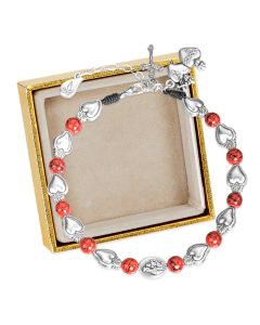 Sacred Hearts Rosary Bracelet with Sacred Hearts Medal and Crucifix, Boxed
