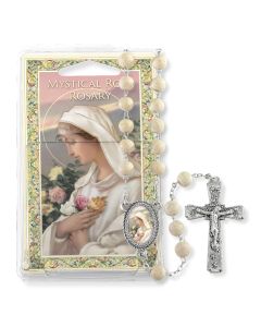 Jasmine Scented Bead Our Lady Rosa Mystica Specialty Rosary Boxed