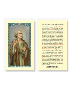 La Sombra de San Pedro Holy Card