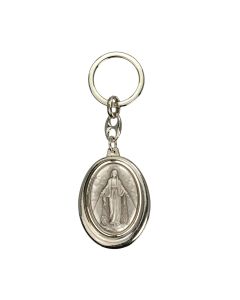 Our Lady of Grace and Saint Christopher Keychain