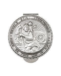 Saint Christopher Auto Visor Clip (Sold in Inc. of 3)