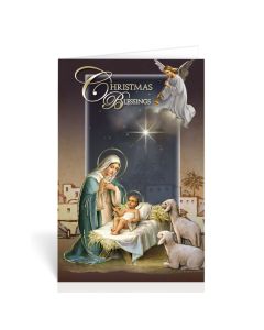 Infant Jesus with Mary, Christmas Blessings Greeting Cards Boxed
