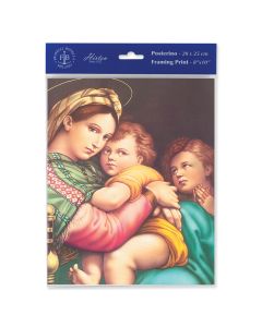 8" x 10" Raphael: Madonna and Child Print (sold in inc. of 3)