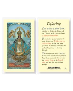 Our Lady of San Juan An Offering Holy Card