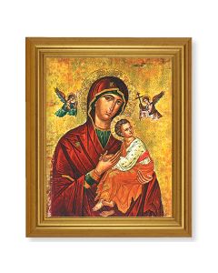 10" x 12" Gold Leaf Finish Beveled Frame with 8" x 10" Our Lady of Passion Textured Art