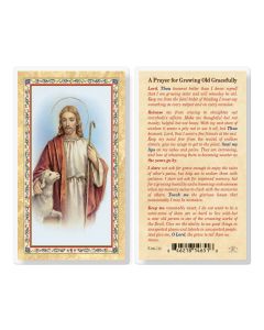 Prayer for Growing Old with Grace Laminated Holy Card. Inc. of 25