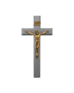 11" Grey Cross with Museum Gold Finish Corpus