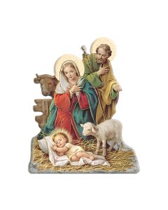 Magnetic Resin Statuette of the Holy Family Nativity