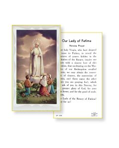 Our Lady of Fatima Holy Card 