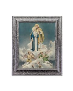 10 1/2" x 12 1/2" Grey Oak Finish Frame with an 8" x 10" Chambers: Jesus and Mary Print