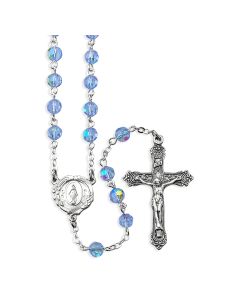 Alexandrite Aurora Borealis Bead Rosary, Boxed