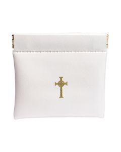 White Flexible Rosary Case-P65