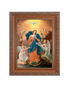 8.25" x 10.25" Ornate Wood Frame with a 6" x 8" Our Lady Untier of Knots Print