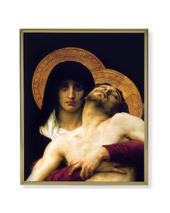 8" x 10" Gold Plaque Frame with a Bouguereau: Pieta Print