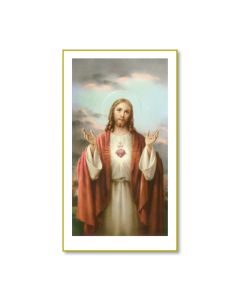 Sacred Heart of Jesus Holy Card