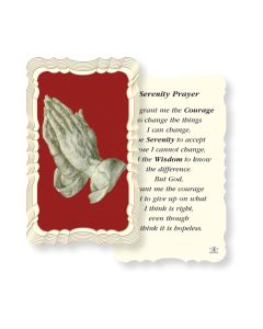 Serenity Prayer-Long Version Holy Card