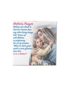 4" x 4" Madonna and Child Hanging Ceramic Tile