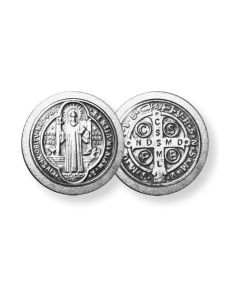 Saint Benedict Protection from Evil Pocket Coin (Sold in Inc. of 10)