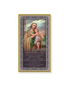 Saint Joseph Plaque with Prayer