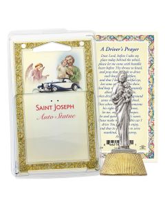 Saint Joseph Auto Statue with Prayer Card