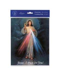 8" x 10" Divine Mercy Print  (sold in inc. of 3)