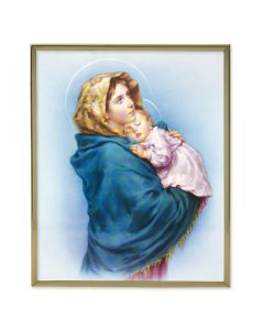 11" x 14" Gold Plaque Frame with a Madonna of the Street Print