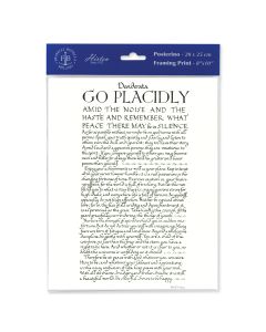 8" x 10" Go Placidly Print  (sold in inc. of 3)