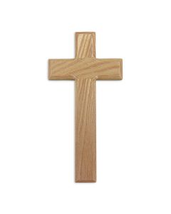 9" Oak Cross-Boxed