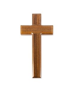9" Walnut Wood Cross Boxed